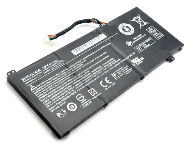 Genuine AC14A8L Battery Replacement for ACER Aspire V15 Nitro VN7-571 VN7-571G VN7-591 VN7-591G VN7-572G V17 Nitro VN7-791G Series Laptop 3ICP7/61/80 11.4V 52.5Wh 4605mAh