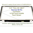 Nano Edge 40 pin(nano) Touch 1920*1080 T480S T470S T480 B140HAK01.0 LP140WF5(SP)(B3)  LP140WF5(SP)(K1)