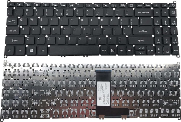 Keyboard for Acer Aspire 5 A515-43 A515-52 A515-53 A515-54 A515-55, Aspire A315-22 A315-34 A315-42 A315-54 A315-55 A315-56, Swift 3 SF315-52 SF315-52G Black Frameless