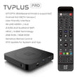 2023 IPTV TVPlus PRO Android 9.0 2GB+16GB IPTV SET TOP Smart TV Box 2.4/5G Duo Band Wifi 600M HDMI Schedule Record Function