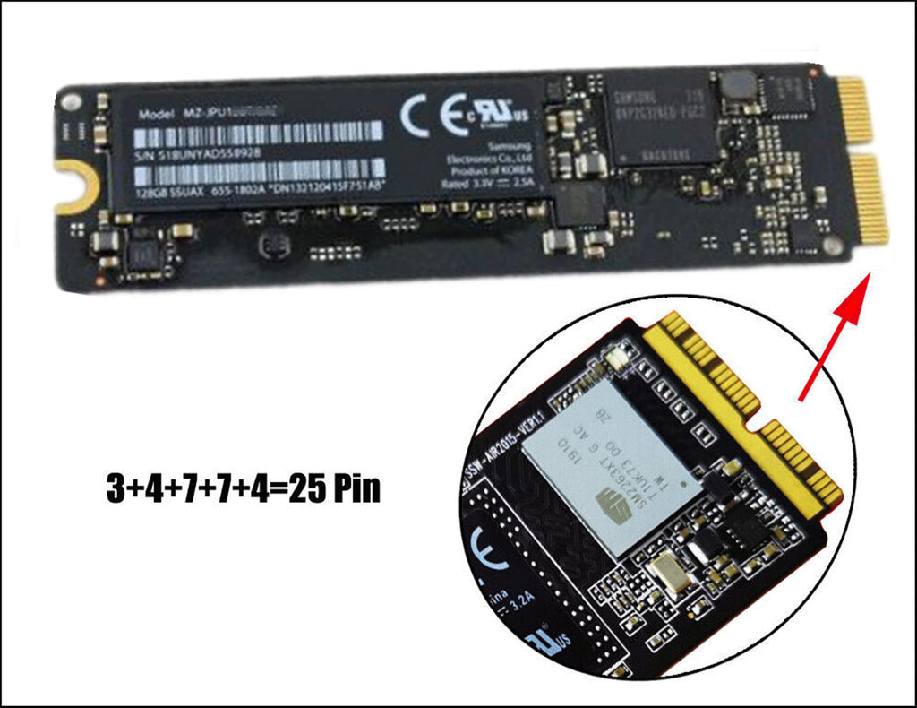 【純正・動作確認済】 Apple SSD 128GB SAMSUNG製 【16】