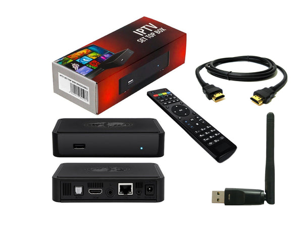 NEW INFOMIR  MAG 254 IPTV Set Top Box + 2.4G 150Mbps ANTENNA wifi adapter bundle