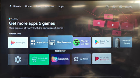 SQUARE_NOVA_IPTV Set-Top Box - 4K HDR TV Streaming Device with 2GB RAM,16GB STORAGE, Android TV OS, Dual-Band WiFi BT remote