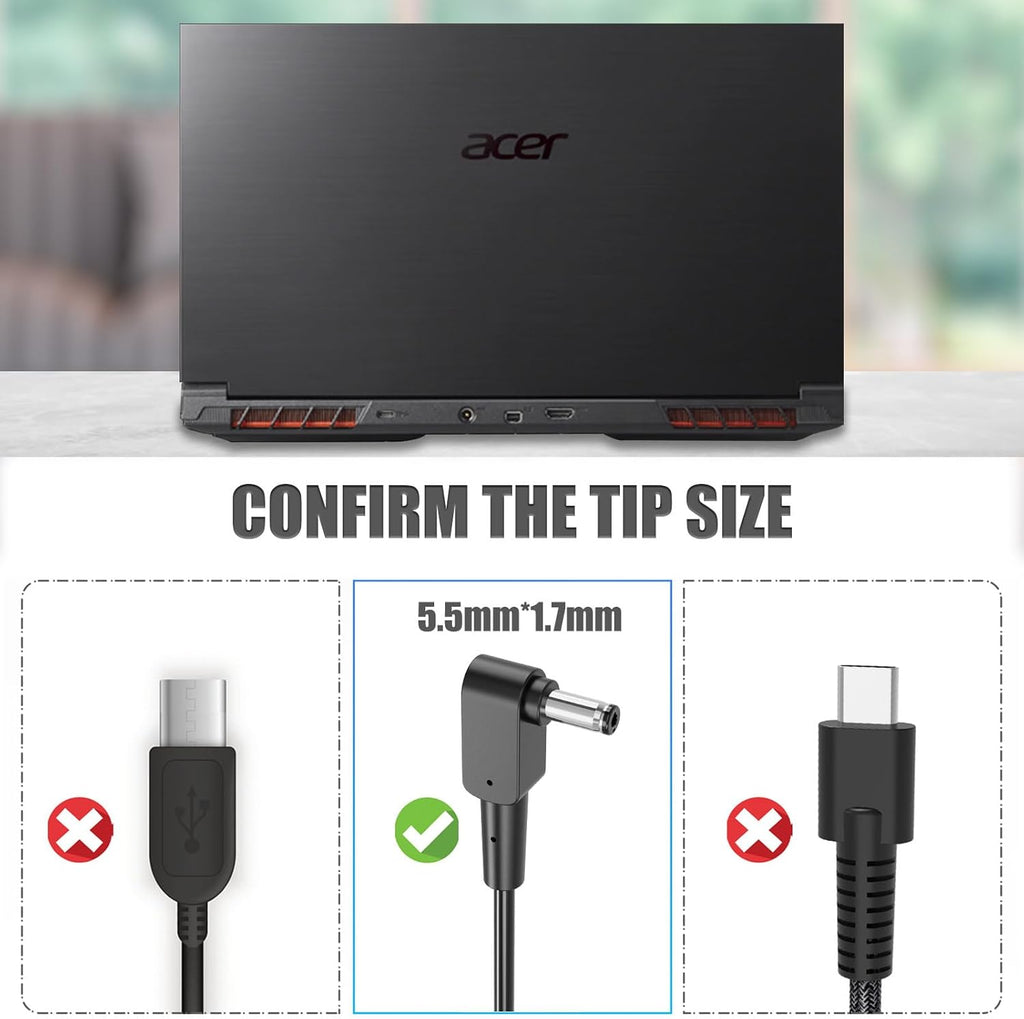 330W AC Charger for Acer Predator Helios 18 16 15 PH18-71 PHN16-71 PH1 ...