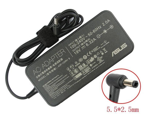 NEW Genuine ASUS 120W 19V 6.32A Power Adapter PA-1121-28 A15-120P1A AC Power Charger Compatible Asus ROG GL502VT GL502V GL502 GL502VT-DS71 N750 N500 G50 N53S N55 Gaming Laptop