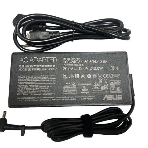 ASUS Chicony 20V 12A 240W AC Adapter Charger For MSI Crosshair 15 B12UGZ-684CA