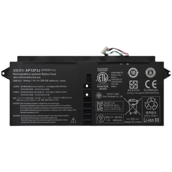 New AP12F3J Battery for Acer Aspire S7-391 S7-391-6822 S7-391-6810 S7-391-6822