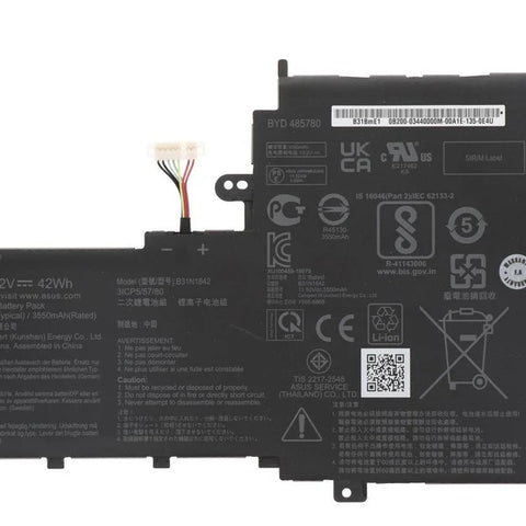 42Wh B31N1842 Laptop Battery for ASUS VivoBook S15 S513EA S513EP S513EQ F513EA F513EP M513IA M513UA K513EA K513EQ X513E X513EA X513EP X513IA S531 S531FA S531FL K531FA X531F