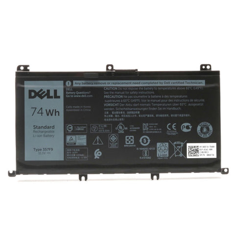 New Genuine 357F9 Battery for Dell Inspiron 7000 Dump 15 7566 7567 7557 7559 I7559 5576 5577 INS15PD-1548B 1548R 1748B 1748R 2548R 2548B 2748R Gaming Laptop 0GFJ6 71JF4 11.1V 74Wh