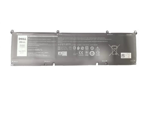 86Wh 69KF2 Battery for Dell XPS 15 9500 9510 9520 Precision 5550 5560 5570 A lienware M15 R3 R4 R5 R6 R7, M16 R1,M17 R3 R4,G7 15 7500,G15 5510 5511 5515 5520 Inspiron 7510 7610