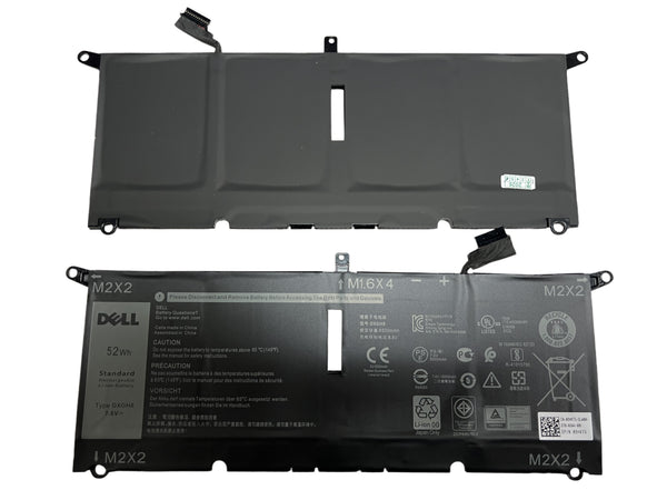 DXGH8  Battery for Dell XPS 13 9370 9380 2019 Inspiron 13 7000 7390 7391 2-in-1 5390 5391 14 7400 7490 Latitude 3301 E3301 Vostro 5390 5391, P113G001 P82G P82G001 52Wh