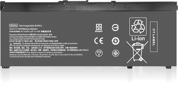 SR04XL Battery for HP Omen 15-CE000 15-DC0000 17-CB Pavilion 15-cb 15-cx 15-ce0xx ce1xx ce198wm ce018dx ce019dx dc0xxx dc1xxx dc0051nr dc0096nr dc1058wm cb0xx cx0058wm 17-cb0xxx cb1xxx 17t-cb
