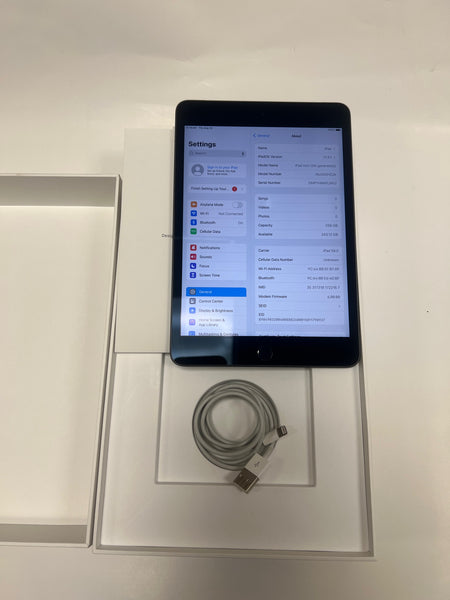 Apple iPad mini 5th Gen A2126 7.9" 256G WiFi-Cellular with cable No charger Grade A