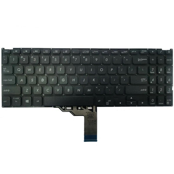 US Layout  Keyboard Replacement for Asus VivoBook 15 A509FB A509FA A509FJ A509UA A509UJ A509JA D509BA D515DA F509MA F509DA F509JB F509UA F509FB M509BA M509DA M515 (Black, No Backlit)