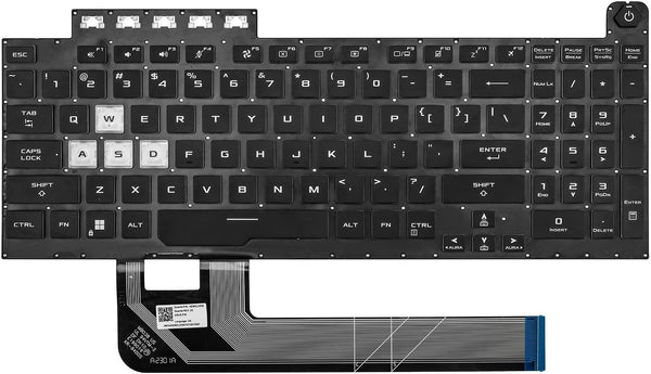 Backlight Keyboard Replacement FOR Asus TUF Gaming A15 FX506 FA506 FA556 TUF506.TUF A17 FA706.TUF Gaming F17 FX706LI FX706 FX706L FA706U FX706U FA706 661VUS00 Series RGB Backlit