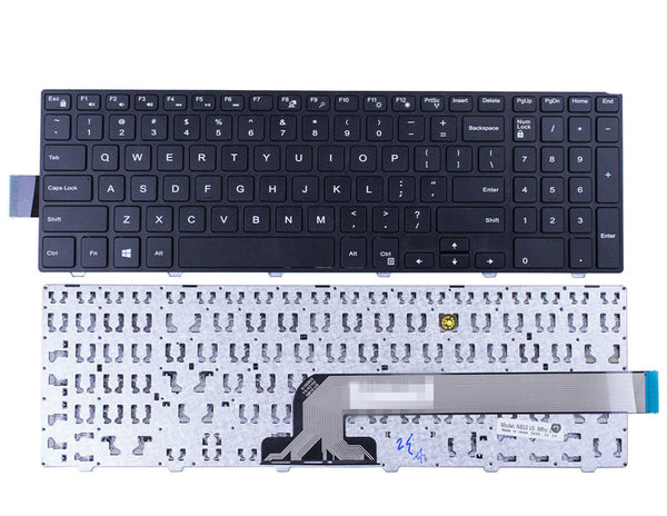 Replacement No Backlight Keyboard for Dell Inspiron 15 3000 3541 3542 3543 3552 3553 3558 3559/15 5000 5542 5543 5545 5547 5548 5552 5557 5558 5559/17 5000 5748 5749 5755 5758 5759 Laptop