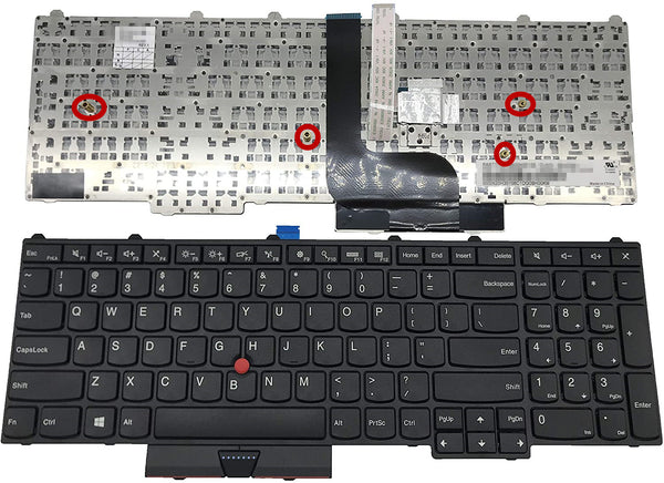 US Keyboard replacement for Lenovo ThinkPad P50(20EN/20EQ) P70(20ER/20ES) P51 P71 Without Backlit P/N: 00PA288 SN20K85114 00PA247 0BH00HH SN20H35156 00PA329 00PA247 (NOT P50S P51S)