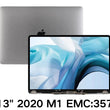 New OEM MacBook M1 2020 A2338 13" LCD Screen Display Assembly Replacement Gray