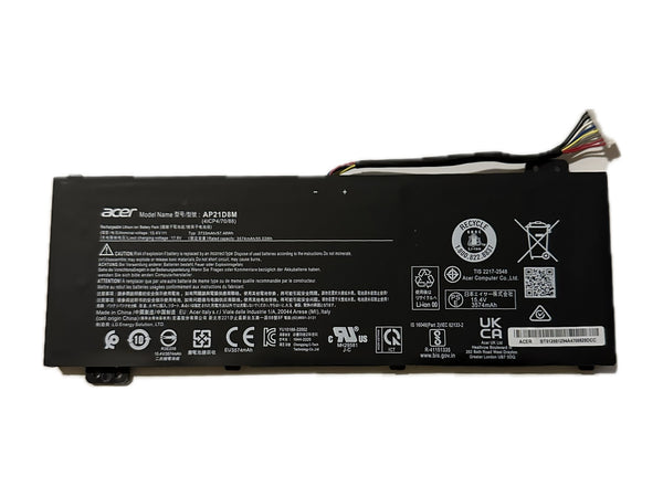 New Genuine Battery for AN515-47, AN515-58, Nitro 16 AN16-51-56VT, Nitro 16 AN16-51-74BV, Nitro 16 AN16-51-76BS, Nitro 16 AN16-51-78GX PN: AP21D8M, KT.0040G.015 3550mAh / 54.67Wh