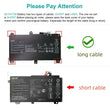 New Genuine Laptop Battery Replacement for 48Wh B31N1726 ASUS ROG Strix G531 G531GT G531GT-BI7N6 Series G15 G512 G512LI Series B31BN91,  B31N1726-1 11.4V【Long Line】Long cable