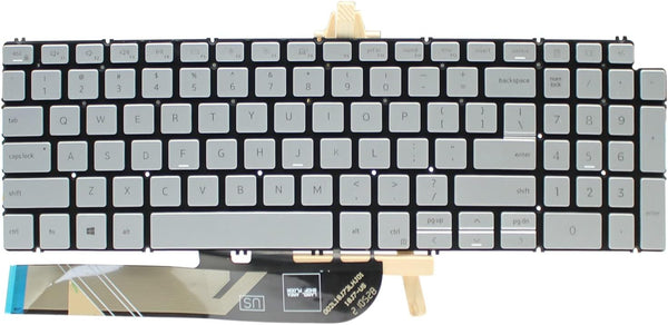 Replacement Laptop Keyboard Backlight for Dell inspiron 15 3501 3502 3505 5501 5502 5508 5584 5590 5593 5594 5598, inspiron 15 7500 7501 7590 7591 7791 Series P42E P88F P90F US Layout