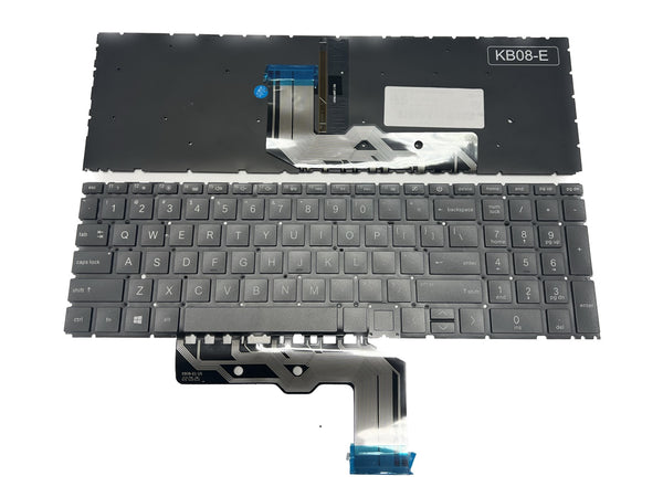 Replacement Keyboard for HP Envy X360 15-EE 15M-EE 15-ED 15M-ED 17-CG Series, HP Envy 15M-EE0013DX 15M-EE0023DX 15M-ED0023DX with Backlit US Layout TPN-C149 TPN-W140, Black