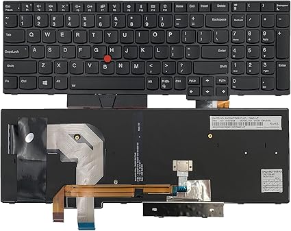 Laptop Replacement US Layout with Backlight Pointer Keyboard for Lenovo ThinkPad T570 T580 P51s P52s (doesn't for P51 P52) Black 01HX287 208 01ER611 SN20H34910 SN20H34951