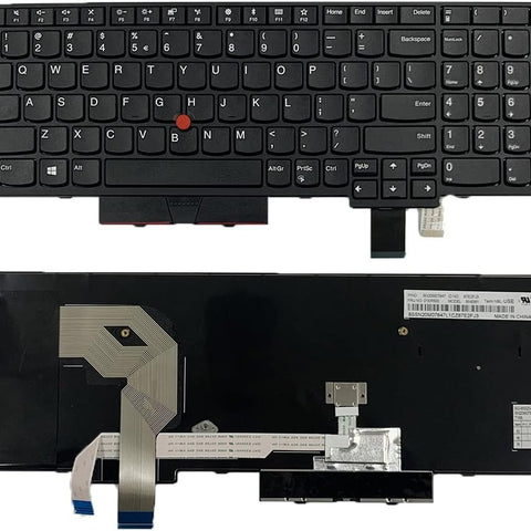Laptop Replacement US Layout Keyboard for Lenovo IBM Thinkpad T570 T575 T580 P51s P52s(Isn't for P51 P52) Black