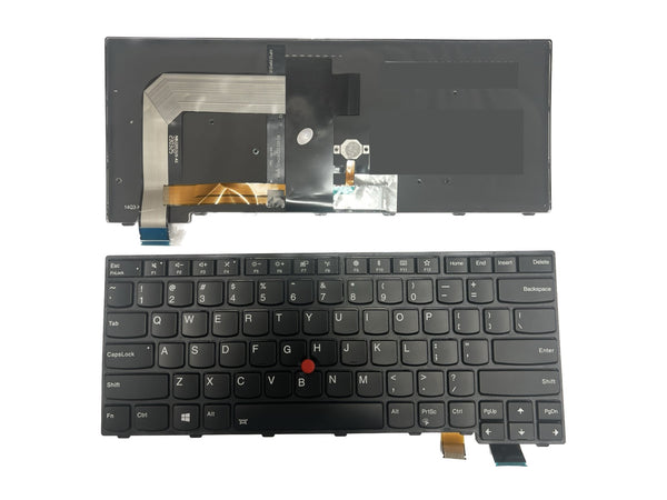 Laptop Replacement US Layout Backlit Keyboard for Lenovo ThinkPad T460s T470s (Not Fit T460 T460p T470 T470p) 00PA452 00PA482 SN20H42364, Black