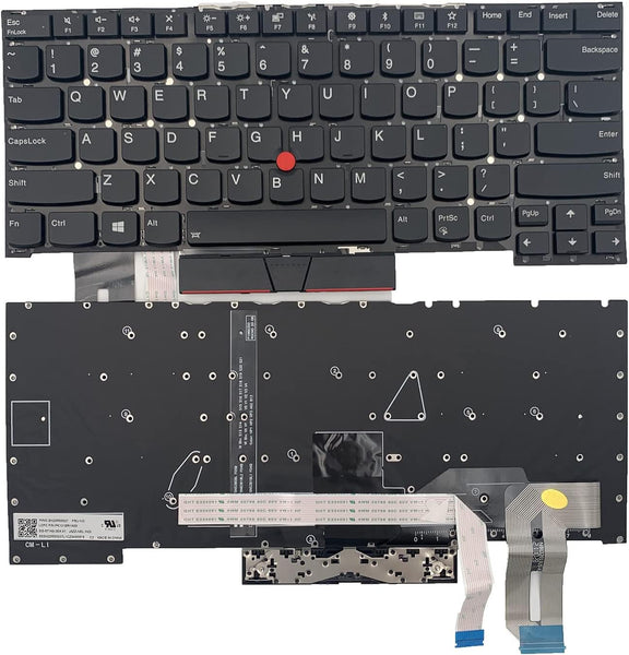 US Backlight Keyboard for Lenovo ThinkPad T490S T14S 20T0 20T1 20UJ 20UH/ P1 Gen 3 X1 Extreme 3rd Gen 20TK 20TL/ P1 Series Gen 3 Type 20TH 20TJ SN20W19559 PK131L51B00