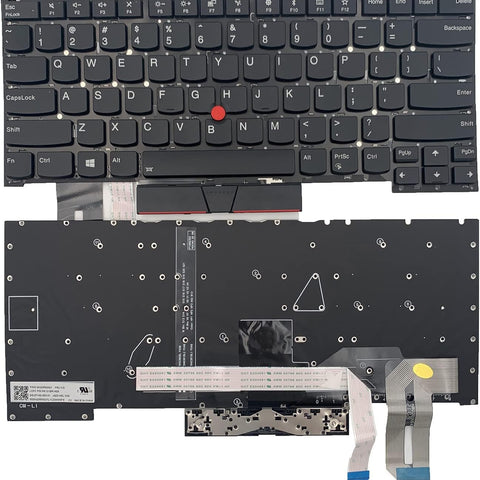LIXSUNTEK US Backlight Keyboard for Lenovo ThinkPad T490S T14S 20T0 20T1 20UJ 20UH/ P1 Gen 3 X1 Extreme 3rd Gen 20TK 20TL/ T14S Series Gen 3 Type 20TH 20TJ SN20W19559 PK131L51B00