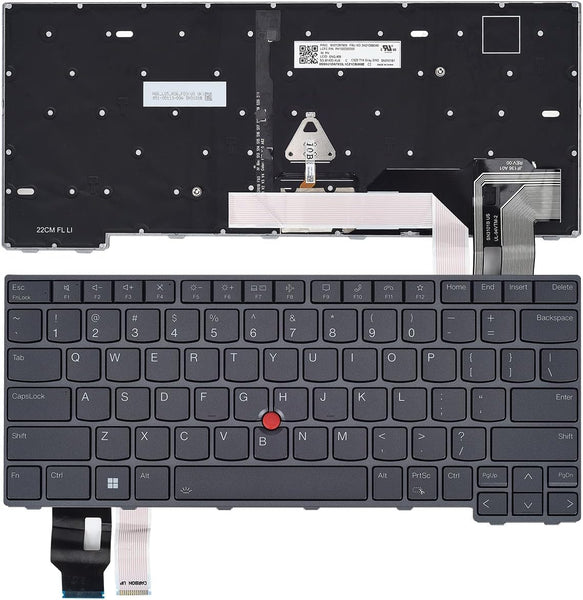 Keyboard For Lenovo ThinkPad T14 Gen 4, L14 Gen 4, P14s G4 Backlit