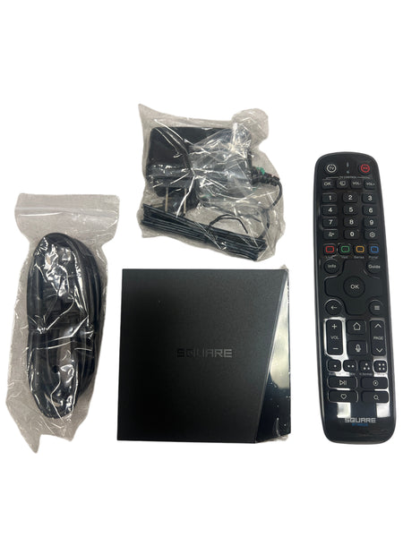 SQUARE_NOVA_ULTRA IPTV Set-Top Box - 4K HDR TV Streaming Device with 4GB RAM, 64GB STORAGE, Android TV OS, Dual-Band WiFi BT remote