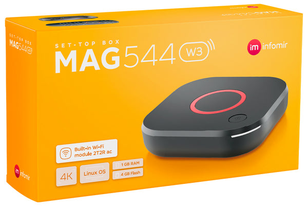 Brand NEW 2023 ORIGINAL MAG544W3 / 600Mbps built-in DUAL WiFi 5G 4K LINUX(Upgrade from Mag524w3)