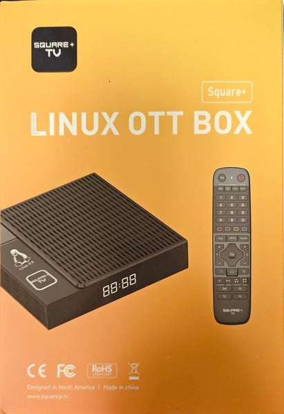 SQUARE+ TV Set-Top Box - 4K HDR TV Streaming Device with 1GB RAM, 8GB ROM, Dolby Digital Plus, Linux 4.9, Dual-Band WiFi, USB 2.0
