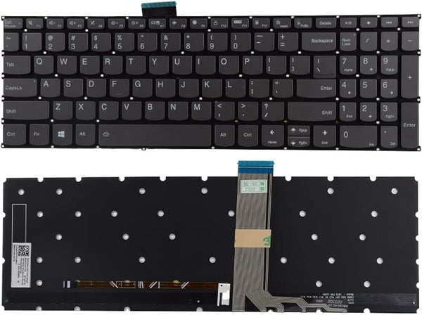 Replacement Keyboard Compatible with Lenovo Air 15 2020.IdeaPad 3-15ITL6 3-15ALC6 5-15ARE05 5-15ALC05 5-15ITL05 5-15IIL05 S350-15IML S350-15IIL with Backlit Grey Keyboard