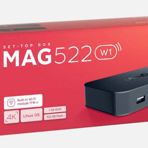 NEW 2021 Model MAG522W1 by INFOMIR MAG 522 W1 IPTV Set-Top-Box Built in wifi+HDMI