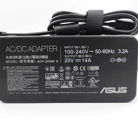 New Genuine 280W 20V 14A AC Charger for ASUS ROG G703GX-EV017FR E5019T E5042T G703GS-WS71 WS74 G703GI E5036T E5011T E5001R G703GI WS91K XS98K E5094T ADP-280BB B