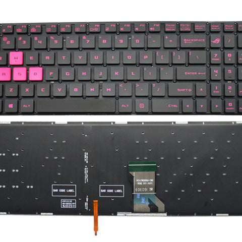 Laptop Replacement US Layout Backlit Keyboard for ASUS Rog Strix GL502 GL702VM GL702V GL702VY GL502VT GL502 GL702 Black