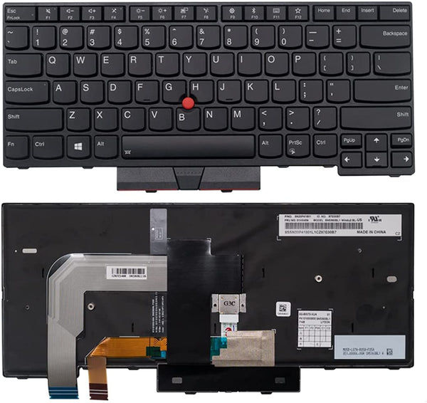 US New IBM Lenovo US Layout Backlit Keyboard for Lenovo Thinkpad T470 T480 A475 A485 Black (NOT for T470s T470p T480s T480p)