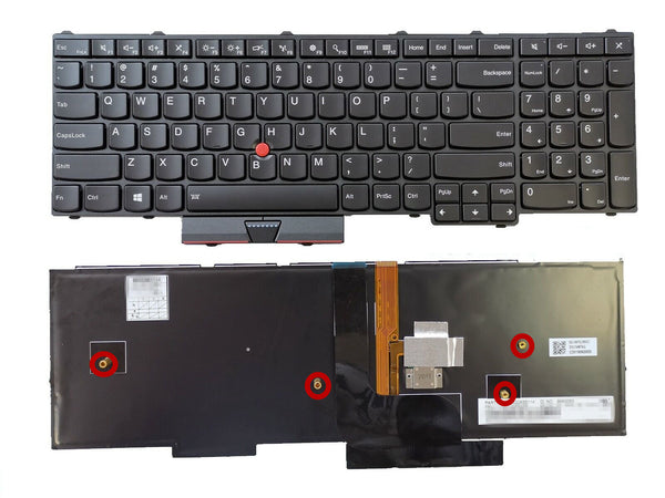 US Backlit Keyboard Lenovo ThinkPad P50(20EN/20EQ) P70(20ER/20ES) P51 P71 Without Backlit P/N: 00PA288 SN20K85114 00PA247 0BH00HH SN20H35156 00PA329