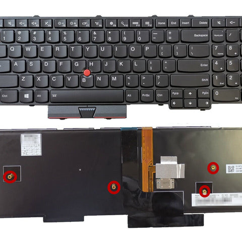 US Backlit Keyboard Lenovo ThinkPad P50(20EN/20EQ) P70(20ER/20ES) P51 P71 Without Backlit P/N: 00PA288 SN20K85114 00PA247 0BH00HH SN20H35156 00PA329