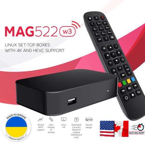 New INFOMIR MAG 540w3 DUAL WiFi 5G 4K upgraded Mag524w3 Mag522w3 LINUX iptv  BOX